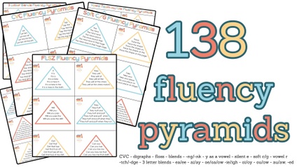 Product image for 138 Fluency Pyramids-- All Skills 