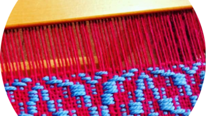 Product image for Overshot on a rigid heddle loom