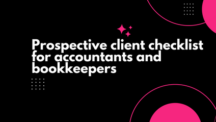 Product image for Prospective client checklist for accountants and bookkeepers