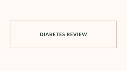 Product image for Diabetes Review 