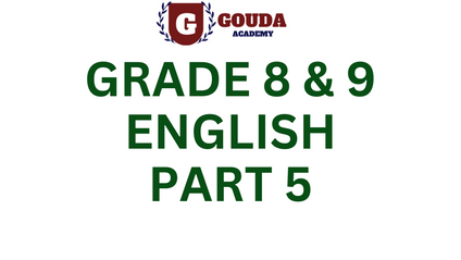 Product image for Grade 8 & 9 English Course Part 5
