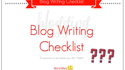 Product image for Blog Writing Checklist