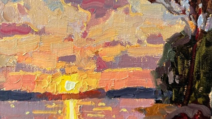 Product image for Evening Glow - Pause and Paint Along Video