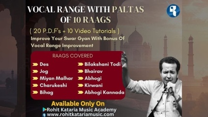 Product image for  Vocal Range With Paltas Of 10 Raags