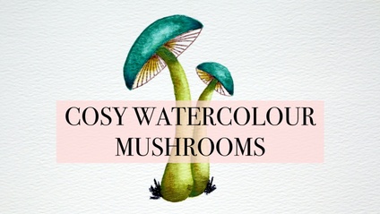 Product image for Cosy Watercolour Mushrooms