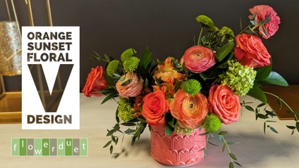 Product image for Flower Arranging Fridays: Orange "V" Floral Design