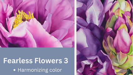 Product image for Fearless Flowers 3, Masterclass, Paint-at-your-own-pace