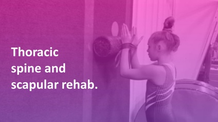 Product image for Thoracic spine and scapular rehab, mechanics, and injury prevention