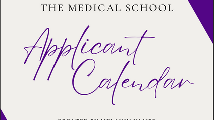 Product image for The Medical School Applicant Calendar