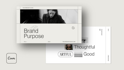 Product image for SIGNATURE | Brand Purpose Template