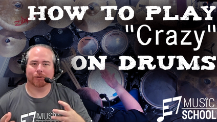 Product image for "Crazy" by Aerosmith - Late Beginner/Intermediate Drums