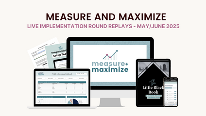 Product image for Measure & Maximize - May/June 2025 Live Implementation Call Replays