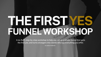 Product image for The First Yes Funnel Workshop