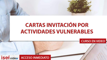 Product image for CARTAS INVITACIÓN POR ACTIVIDADES VULNERABLES