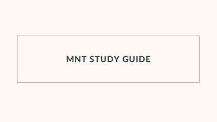 Product image for Medical Nutrition Therapy Study Guide