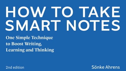 Product image for How to Take Smart Notes. Ebook (PDF)