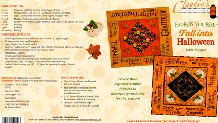 Product image for Express Yourself Fall Into Halloween Table Topper