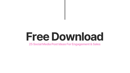 Product image for 25 Social Media Post Ideas