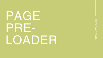 Product image for Page Preloader for Showit