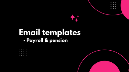 Product image for Email templates - Payroll & pension