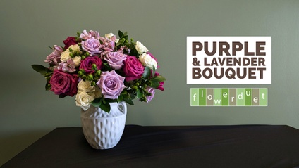 Product image for Flower Arranging Fridays: Purple & Lavender Bouquet