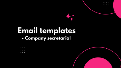 Product image for Email templates - Company secretarial