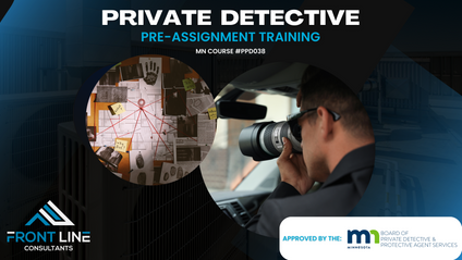 Product image for Private Detective Pre-Assignment: Online (PPD038)