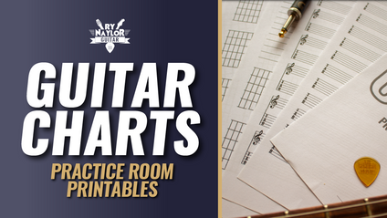 Product image for Guitar Charts: Practice Room Printables