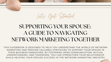 Product image for Supporting Your Spouse: A Guide to Navigating Network Marketing Together