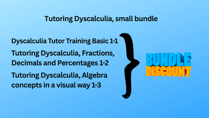 Product image for Dyscalculia Tutor small Training Bundle 3 courses