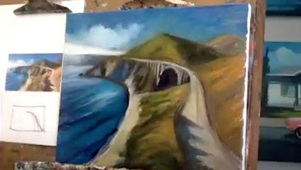 Product image for Contemporary Landscape Painting - Big Sur
