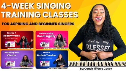 Product image for Singing & Voice Training Beginner 1 Course - Coach Tiffanie Cosby