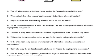 Product image for General tips and sensory insights