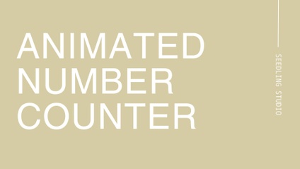 Product image for Animated Number Counter for Showit
