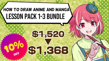 Product image for How to Draw Anime and Manga: Lesson Pack 1-3 Bundle