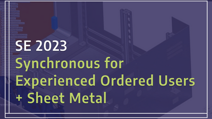 Product image for Solid Edge 2023 Synchronous for Experienced Ordered Users plus Sheet Metal