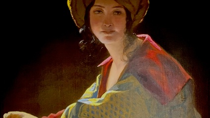 Product image for Exploration in Classical Painting Techniques - Recreation of Young Eastern Woman by Friedrich Amerling