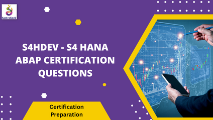 Product image for S4HDEV - S4 HANA ABAP Certification Questions