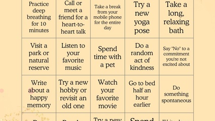 Product image for Self Care Challenge Worksheet