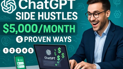 Product image for ChatGPT Side Hustles: 5 Proven Ways to Earn Online