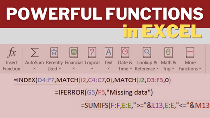 Product image for Powerful Functions in Excel