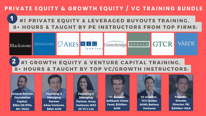 Product image for Private Equity & Growth Equity / Venture Capital Training Bundle