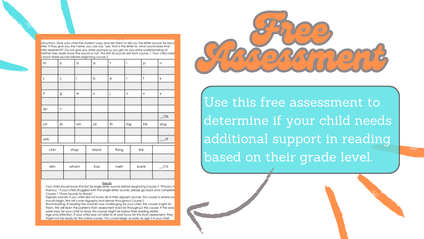Product image for Free Phonics Assessment 