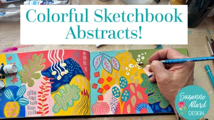 Product image for 5 Colorful Sketchbook Abstracts