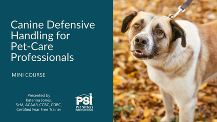 Product image for Mini Course: Canine Defensive Handling for Pet-Care Professionals