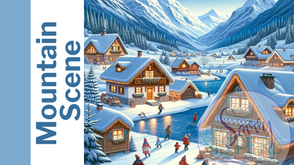 Product image for Mountain Scene