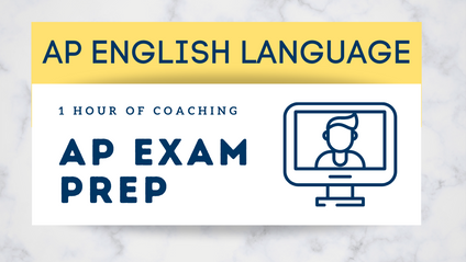 Product image for 1-to-1 AP Tutoring for AP English Language