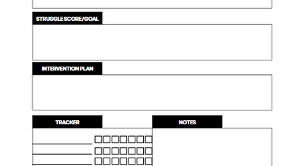Product image for Executive functions trial blank doc and example