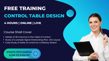 Product image for 4 hours Certificate Course in Control Table Design for Railways