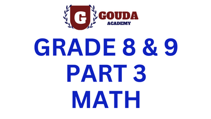 Product image for Grade 8 & 9 Math Course Part 3